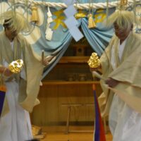 祇園神社の神楽の写真