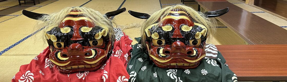 獅子頭の修復
