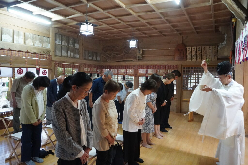 祇園神社の厄払いお宮参りの画像